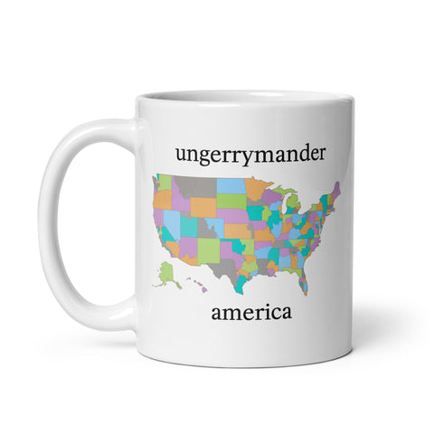 Ungerrymander America Map Mug